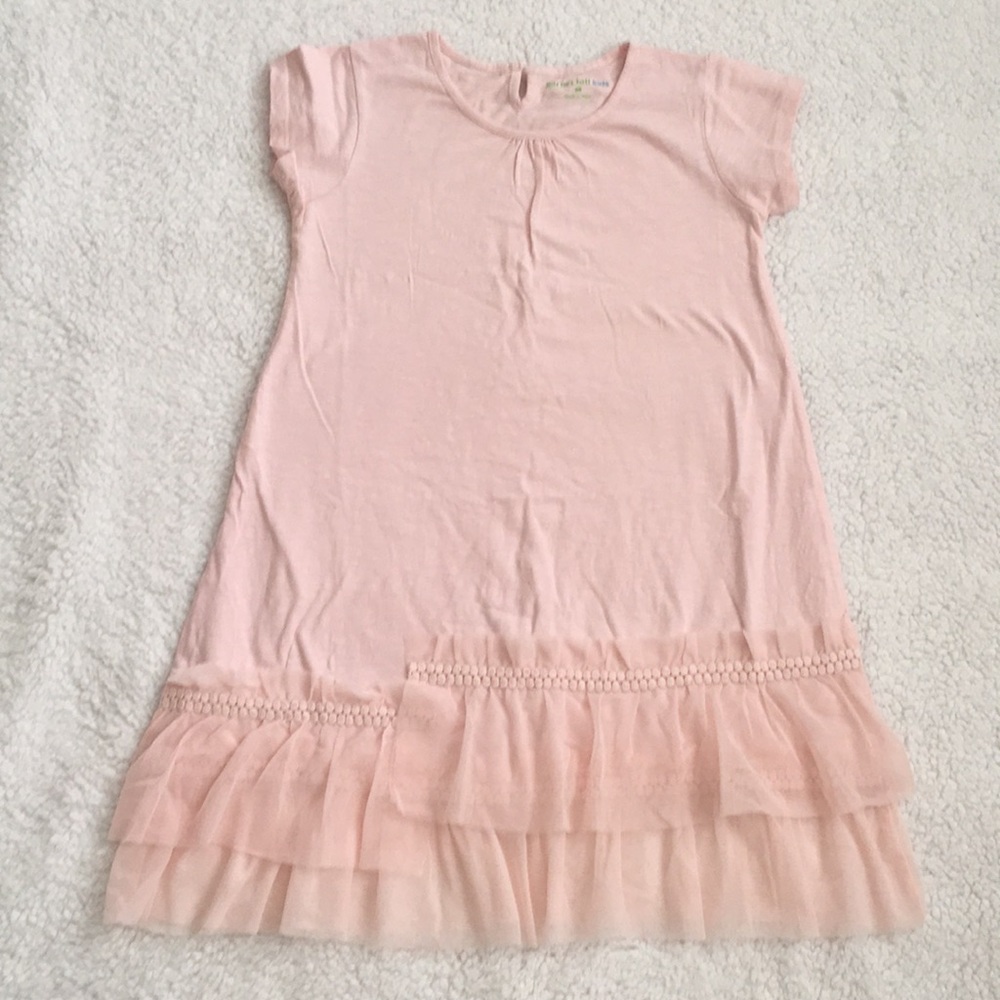 NWOT Garnet Hill STEPPED TULLE KNIT DRESS